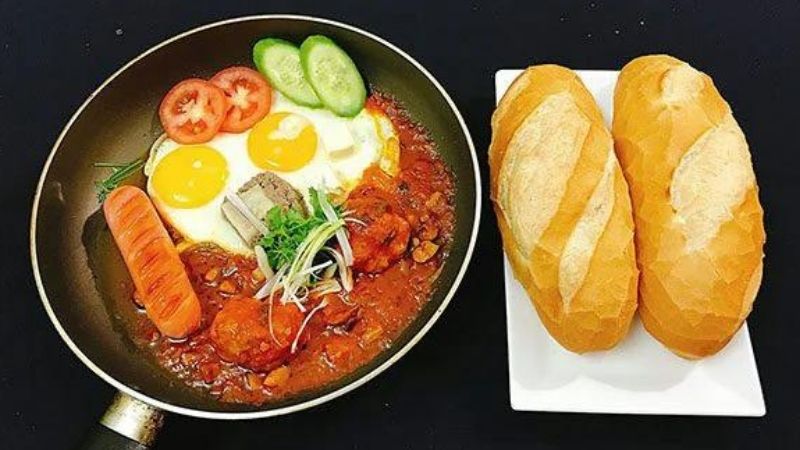 Bánh mì chảo cho bữa điểm tâm